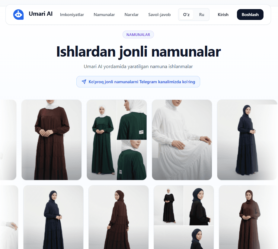 AI web site for social media marketing